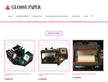 Tablet Screenshot of glossy-paper.com.ar